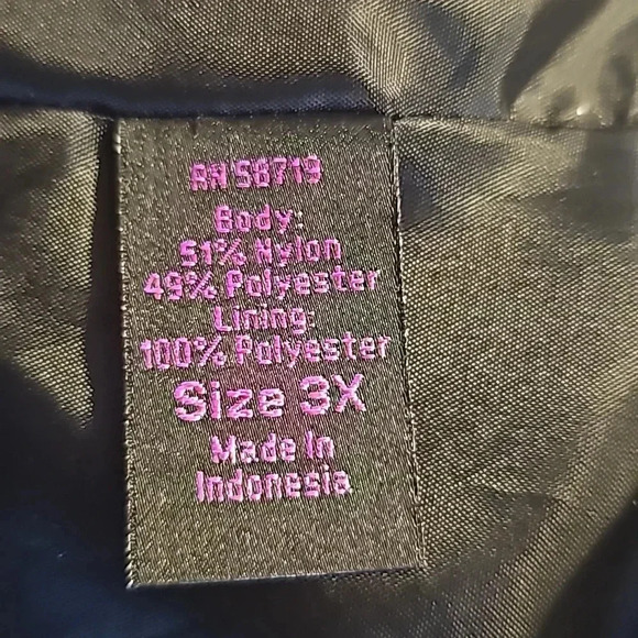 Tattoo Me Black Satin-like Ladder back Jacket - Picture 6 of 7